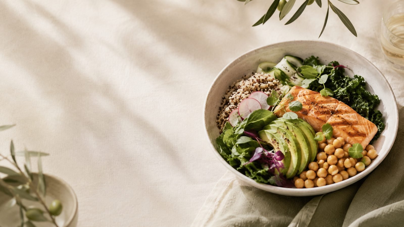 Healthy balanced meal